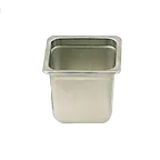 image of Thunder Group STPA2166 Steam Table Pan, 1/6 Size, 6" Deep, Anti-Jam, 18/8 Stainless Steel