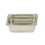 image of Thunder Group STPA2192 Steam Table Pan, 1/9 Size, 2-1/2" Deep, Anti-Jam, 18/8 Stainless Steel
