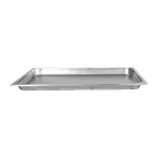 image of Thunder Group STPA3001 Steam Table Pan, Full Size, 1-1/4" Deep, Anti-Jam, 18/8 Stainless Steel