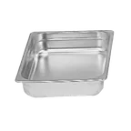 image of Thunder Group STPA3122 Steam Table Pan, 1/2 Size, 2-1/2" Deep, Anti-Jam, 18/8 Stainless Steel