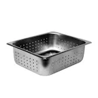 image of Thunder Group STPA3124PF Steam Table Pan, 1/2 Size, Perforated, 4" Deep, 18/8 Stainless Steel