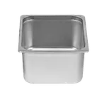 image of Thunder Group STPA3126 Steam Table Pan, 1/2 Size, 6" Deep, Anti-Jam, 18/8 Stainless Steel