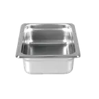 image of Thunder Group STPA3142 Steam Table Pan, 1/4 Size, 2-1/2" Deep, Anti-Jam, 18/8 Stainless Steel