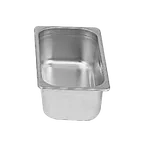 image of Thunder Group STPA3144 Steam Table Pan, 1/4 Size, 4" Deep, Anti-Jam, 18/8 Stainless Steel