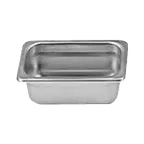 image of Thunder Group STPA3192 Steam Table Pan, 1/9 Size, 2-1/2" Deep, Anti-Jam, 18/8 Stainless Steel