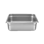 image of Thunder Group STPA3234 Steam Table Pan, 2/3 Size, 4" Deep, Anti-Jam, 18/8 Stainless Steel