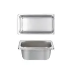 image of Thunder Group STPA4132 Steam Table Pan, 1/3 Size, 2-1/2" Deep, Anti-Jam, 18/8 Stainless Steel