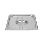 image of Thunder Group STPA5120C Steam Table Pan Cover, 1/2 Size, Solid With Handle, Reinforced Corners