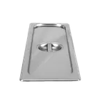 image of Thunder Group STPA5120CL Steam Table Pan Cover, 1/2 Size Long, Solid With Handle, Reinforced Corners