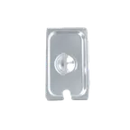 image of Thunder Group STPA5130CS Steam Table Pan Cover, 1/3 Size, Slotted With Handle, Reinforced Corners
