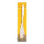 image of Thunder Group W7105 White Salad Serving Fork, 12"L, Break-Resistant, Dishwasher Safe - Dozen