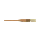 image of Thunder Group WDPB006 Pastry Brush, 1" Round, Sterilized And Bleached, Boar Bristles