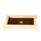 image of Thunder Group Y-75 Shoyu Sauce Holder Tray, 9" X 5", Without Handles, Shiraki Wood