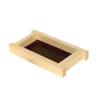 image of Thunder Group Y-95 Shoyu Sauce Holder Tray, 8" X 4-1/2", Without Handles, Shiraki Wood