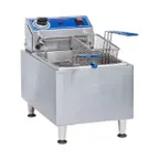 image of Globe PF10E Full Pot Countertop Electric Fryer with 10 lbs Capacity, 2 Baskets, 1.7 kW, 120v