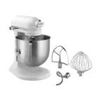 image of KitchenAid KSM8990WH Commercial 8-qt Bowl Lift Stand Mixer, 10-Speed, 1-3/10 hp, White 