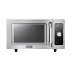 image of Midea 1025F0A 1000 W Light Duty Commercial Microwave Oven, 0.9 Cu Ft, Dial Controls, 120V