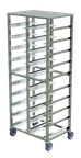 image of Winholt AL-1310-DBL-HD-ST Double Sheet Pan Rack, 30.5"W x 21.2"L x 74.6"H, Aluminum, NSF, Universal, 4 Swivel Casters