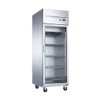 image of Dukers Appliance Co D28AR-GS1 28" 1-Glass Door Reach-In Refrigerator, Top Mount, 18.31 cu. ft.