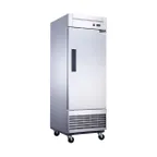 image of Dukers Appliance Co D28F 28" 1-Solid Door Reach-In Freezer, Bottom Mount, 17.79 cu. ft., Stainless Steel