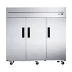 image of Dukers Appliance Co D83AR 82" 3-Solid Door Reach-In Refrigerator, Top Mount, 64.80 cu. ft.