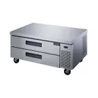 image of Dukers Appliance Co DCB52-60-D2 60" 2 Drawers Refrigerated Chef Base, All Stainless Steel