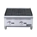 image of Dukers Appliance Co DCCB24 24" Countertop Gas Radiant Charbroiler, (2) Burners, 70.000 BTU