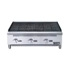 image of Dukers Appliance Co DCCB36 36" Countertop Gas Radiant Charbroiler, (3) Burners, 105.000 BTU