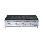image of Dukers Appliance Co DCCB48 48" Countertop Gas Radiant Charbroiler, (4) Burners, 140.000 BTU