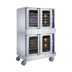 image of Dukers Appliance Co DCCOG2 Double Deck Gas Convection Oven w/ Digital Controls, 108.000 BTU
