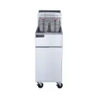 image of Dukers Appliance Co DCF4-NG Full Pot Floor Model Gas Fryer w/ 50 Lb Capacity, 120.000 BTU
