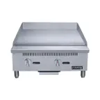 image of Dukers Appliance Co DCGM24 24" Countertop Manual Gas Griddle, 3/4" Steel Plate, 60.000 BTU