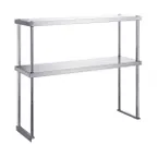 image of Dukers Appliance Co DCOS-1850 Double Stainless Steel Overshelf, 49-5/8"W X 18"D X 32"H / 20 Gauge