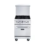 image of Dukers Appliance Co DCR24-4B 24" Gas Restaurant Range w/ (4) Open Burners, (1) Standard Oven, 162.000 BTU