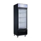 image of Dukers Appliance Co DSM-15F 27" One Glass Door Freezer Merchandiser in Black, 13.6 cu. ft.