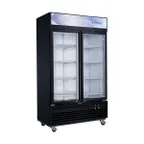 image of Dukers Appliance Co DSM-41F 47" Two Glass Door Freezer Merchandiser in Black, 25.76 cu. ft.
