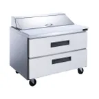 image of Dukers Appliance Co DSP36-10-D2 36" Sandwich/Salad Prep Table w/ 2 Drawers, 10 Pans