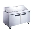 image of Dukers Appliance Co DSP60-24M-S2 60" Mega Top Sandwich/Salad Prep Table w/ 2 Doors, 24 Pans