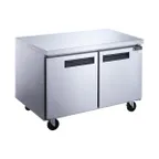 image of Dukers Appliance Co DUC36R 36" 2-Doors Undercounter Refrigerator, Stainless Steel, 9.6 cu. ft.