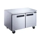 image of Dukers Appliance Co DUC48R 48" 2-Doors Undercounter Refrigerator, Stainless Steel, 12.21 cu. ft.