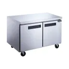 image of Dukers Appliance Co DUC60R 60" 2-Doors Undercounter Refrigerator, Stainless Steel, 15.53 cu. ft.