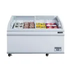 image of Dukers Appliance Co WD-700Y 79" Glass Chest Freezer, 24.72 cu. ft.