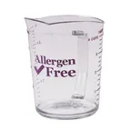 image of Cambro 100MCCW441 Measuring Cup - 1 Quart (32 oz) Plastic, Purple Graduations, Dishwasher Safe