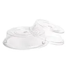 image of Cambro 1013CWNH152 Camcover, Clear Polycarbonate 10-13/16" Dia x 2-11/16" H, 210°F, Made in USA