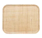 image of Cambro 1014204 Camtray Rectangular 10-5/8" x 13-3/4" Wood Design Fiberglass NSF Dishwasher Safe