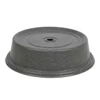 image of Cambro 103VS191 Plate Cover, 10-3/16" Diameter Round Gray Fiberglass, Dishwasher Safe, Up To 300°F, NSF