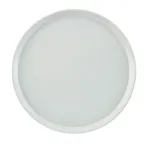 image of Cambro 1200148 - 12" Round Fiberglass Cafeteria Tray, White, NSF, Dishwasher Safe