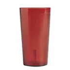 image of Cambro 1200P156 Colorware Tumbler, 12.6 oz Ruby Red Textured SAN Plastic, Dishwasher Safe - 72/Case