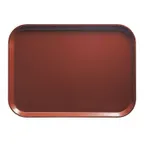 image of Cambro 1216501 Camtray Rectangular Tray, 12" x 16-5/16", Brown Fiberglass, Dishwasher Safe, NSF
