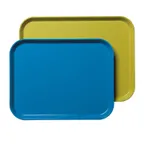 image of Cambro 1216CL142 Camlite Tray – 12" x 16-5/16" Fiberglass Blue, Dishwasher Safe, NSF, Made in USA